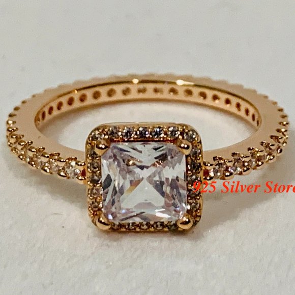Pandora Rose Gold Timeless Elegance Ring 180947CZ - Picture 1 of 6